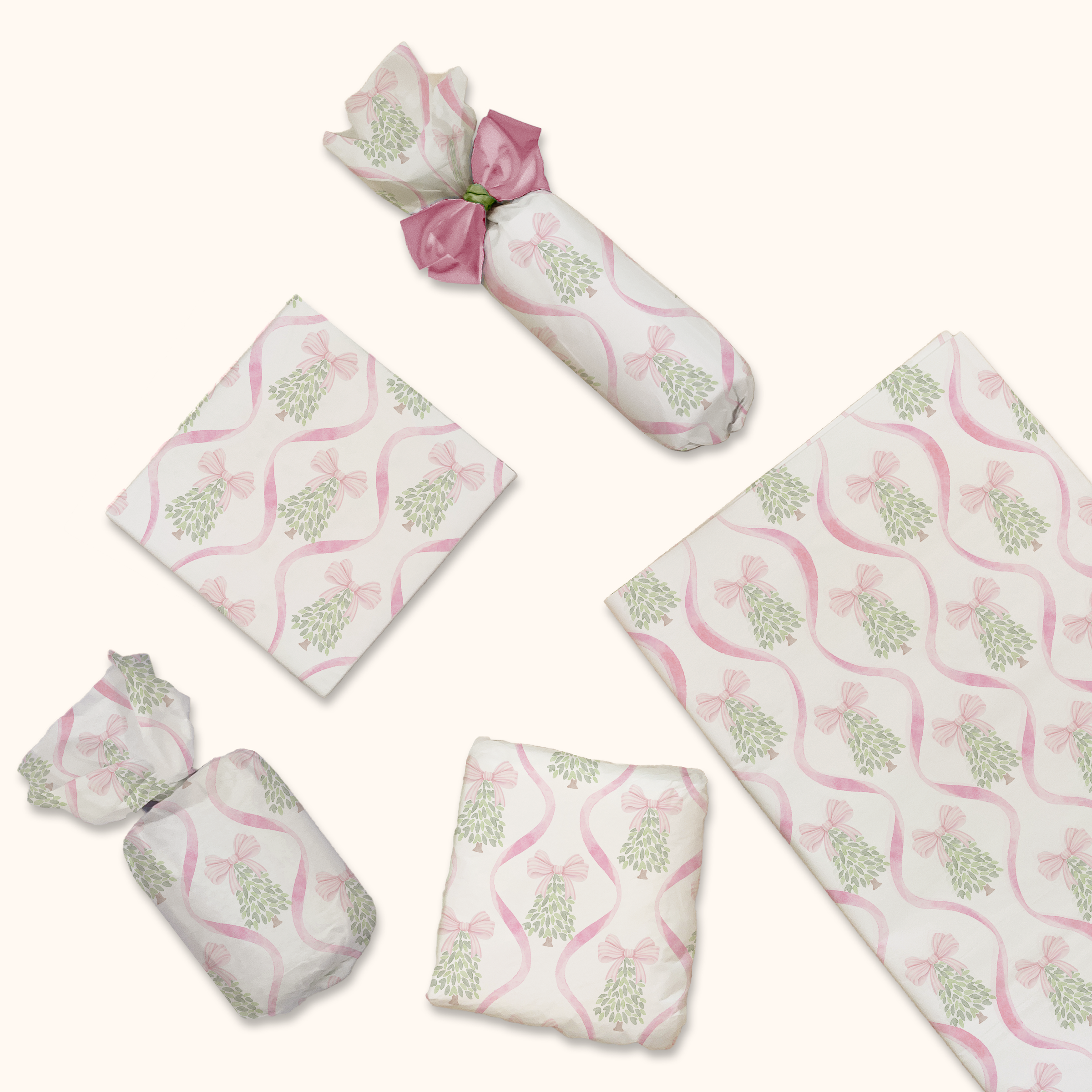 Christmas Trees and Bows 20x30 Tissue Paper – Gift Wrapping & Boutique Packaging