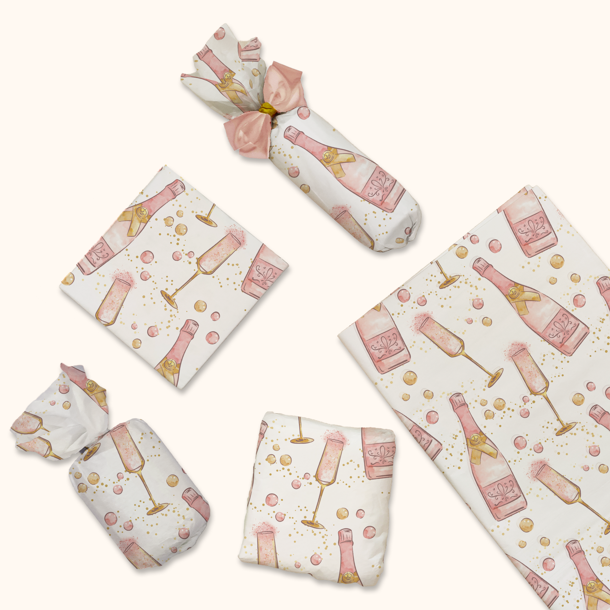 Champagne Bottles 20x30 Tissue Paper – Gift Wrapping & Boutique Packaging