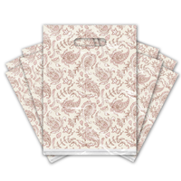 9x12 Pink Paisley Designer Poly Plastic Merchandise Bags Premium Printed Bags