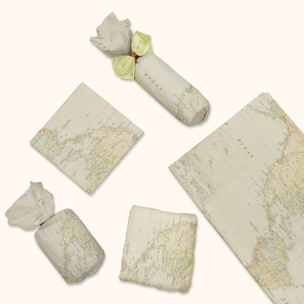 Map Designer Tissue Paper for Gift Bags