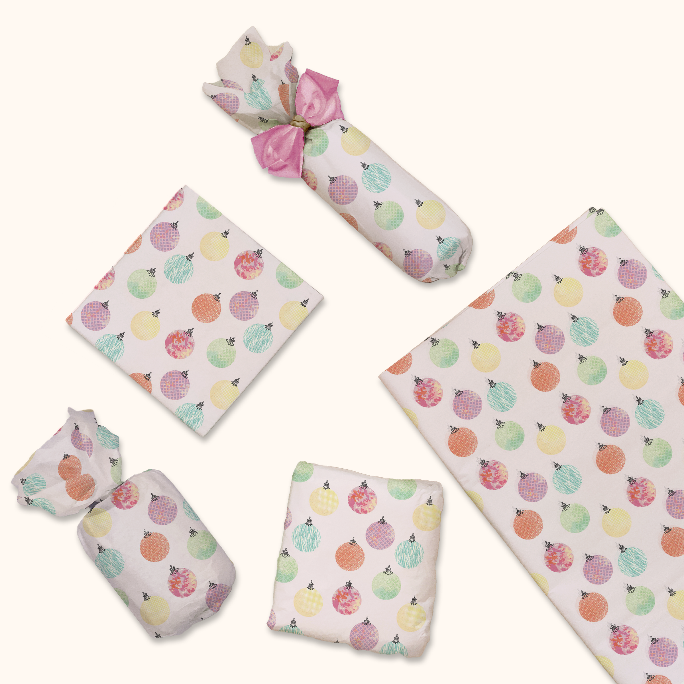 Christmas Baubles 20x30 Tissue Paper – Gift Wrapping & Boutique Packaging