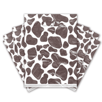 9x12 Cow Print Designer Poly Plastic Merchandise Bags Premium Printed Bags - Pro Supply Global