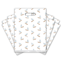 9x12 Sailboats Designer Poly Plastic Merchandise Bags Premium Printed Bags