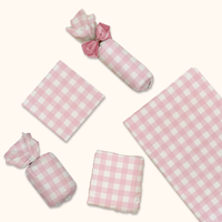 Pink Gingham Designer Tissue Paper for Gift Bags