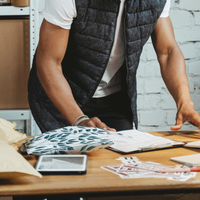 10x13 Teardrop Leaves Designer Poly Mailers Shipping Envelopes Premium Printed Bags