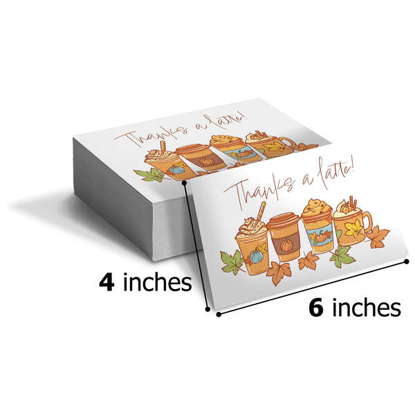 Thanks a Latte Insert Cards - Pro Supply Global
