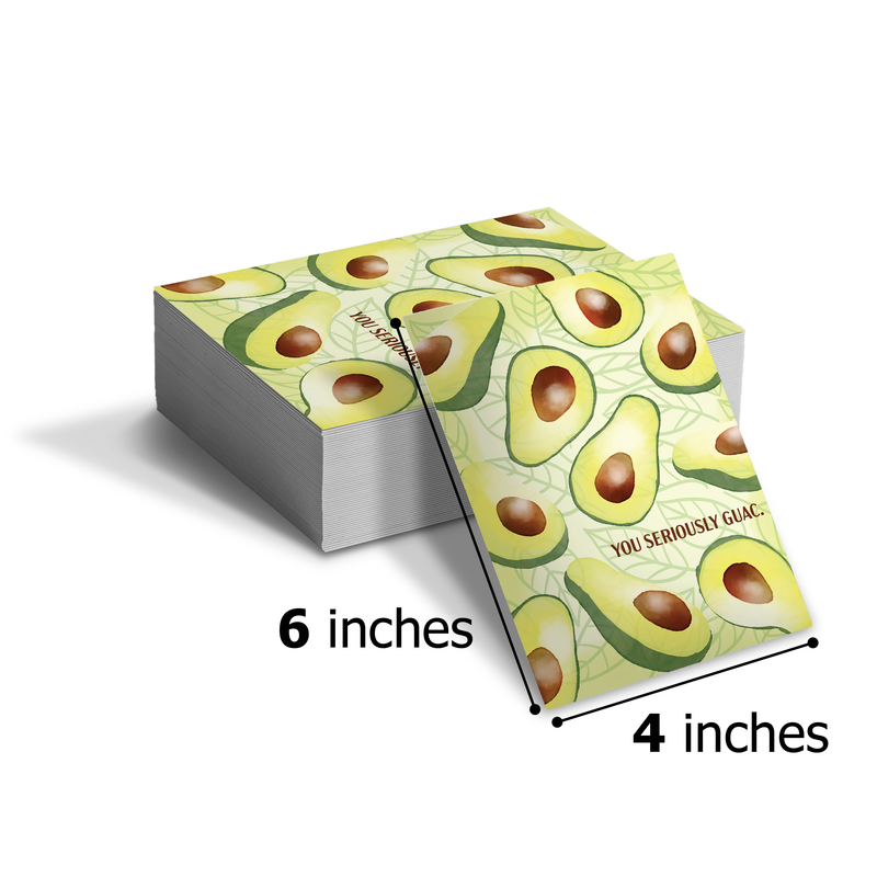 You Seriously Guac Insert Cards for Business Customers
