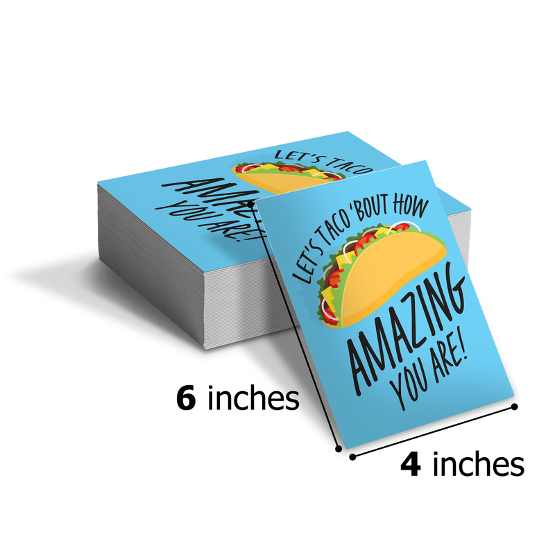 Taco Insert Cards for Business Customers