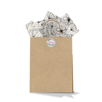 Black and White Floral 20x30 Tissue Paper – Gift Wrapping & Boutique Packaging
