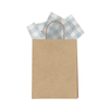 Blue Gingham Designer Tissue Paper for Gift Bags