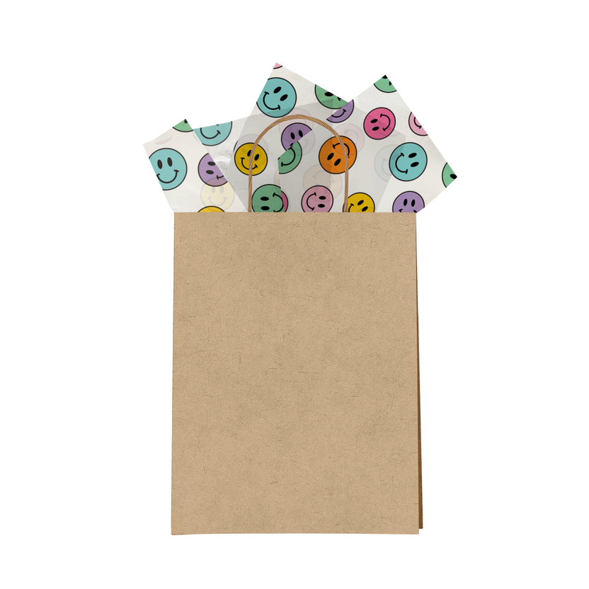 Colorful Smiley Faces Designer Tissue Paper for Gift Bags Shop Now