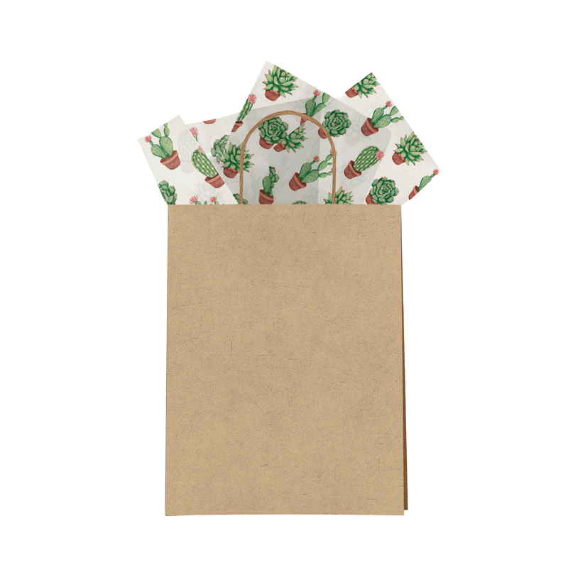 Succulents Tissue Paper for Gift Bags - Pro Supply Global