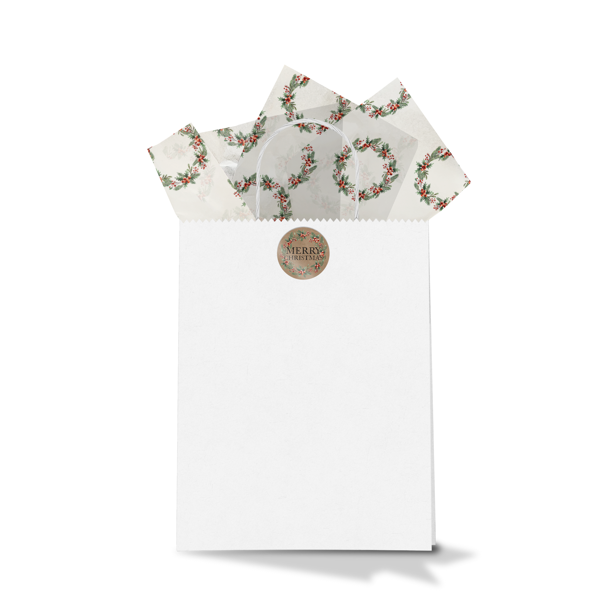Christmas Wreath 20x30 Tissue Paper – Gift Wrapping & Boutique Packaging