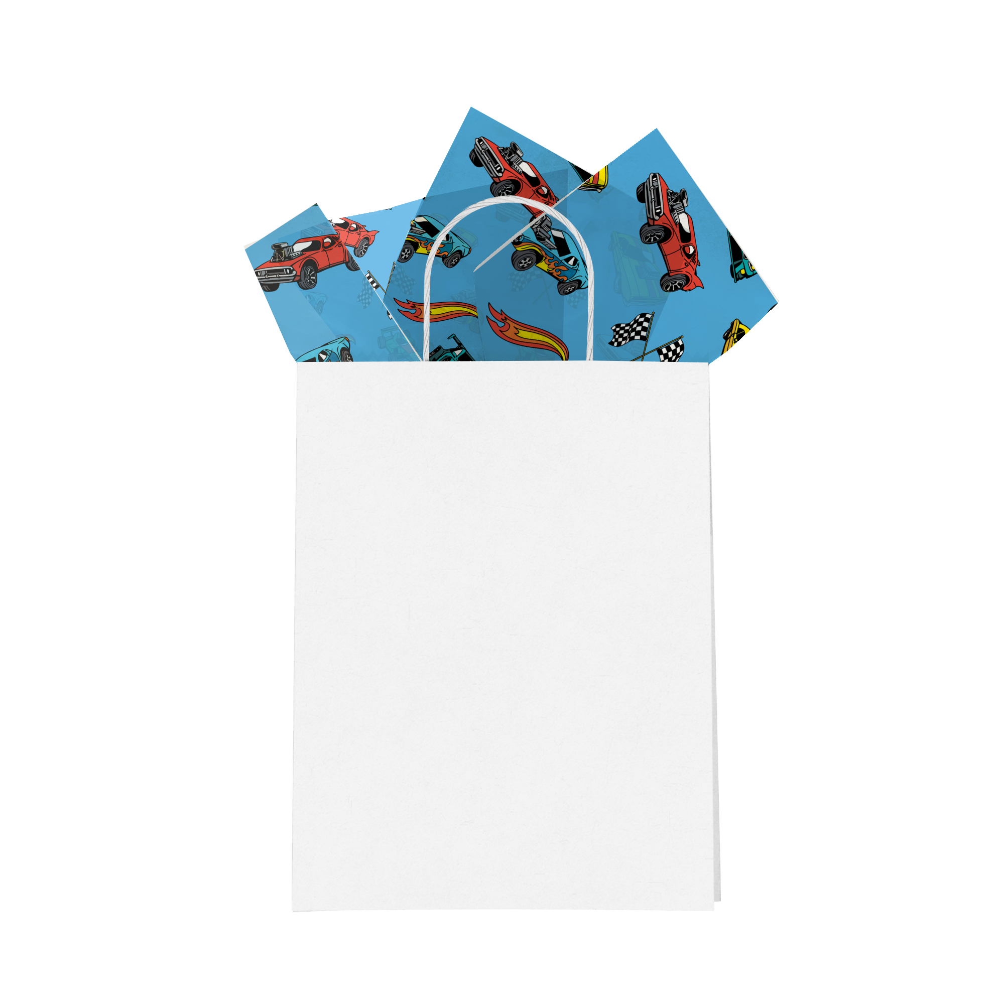 Race Cars 20x30 Tissue Paper – Gift Wrapping & Boutique Packaging