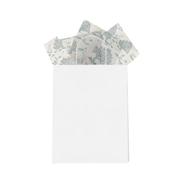 Blue Toile Designer Tissue Paper for Gift Bags