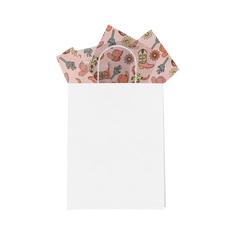 Cowboy Western Designer Tissue Paper for Gift Bags