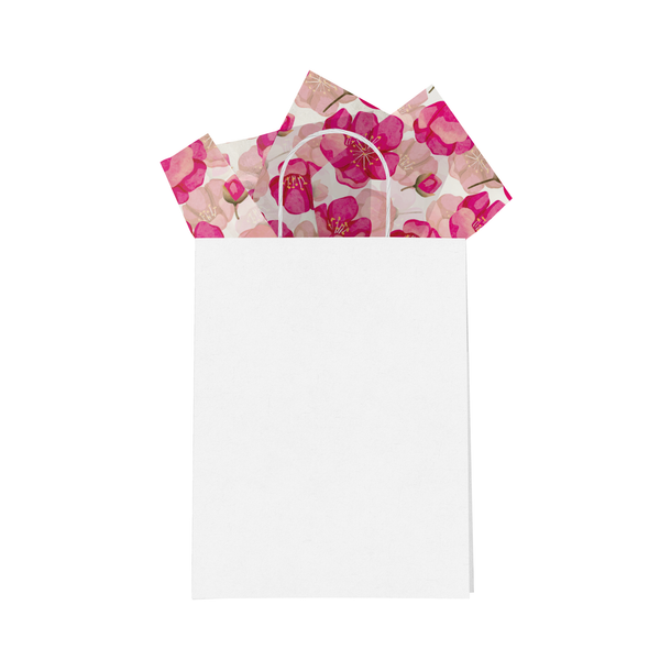 Pink Poppies Designer Tissue Paper for Gift Bags