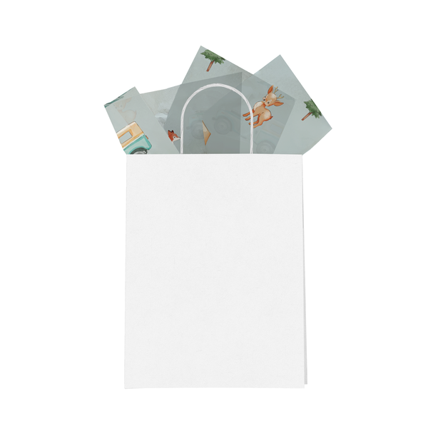 Camping Designer Tissue Paper For Gift Bags