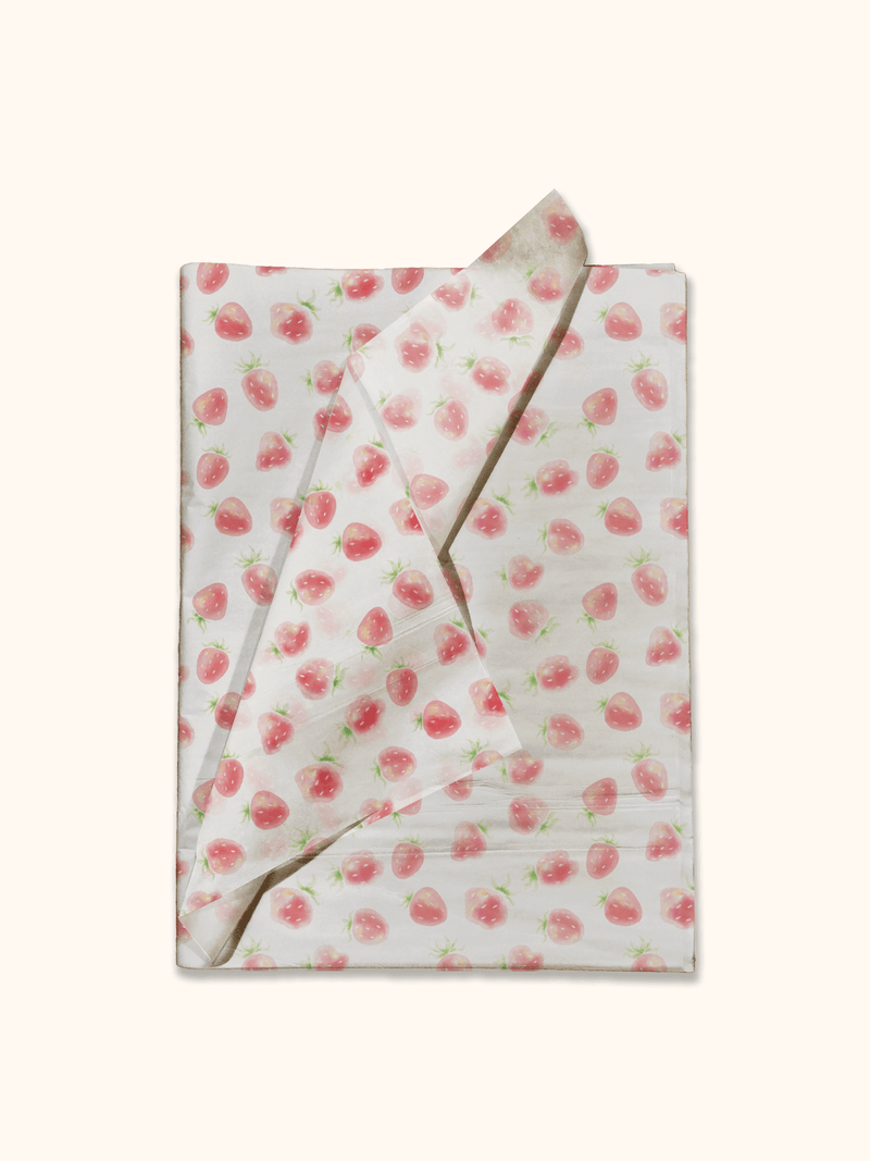 strawberry print tissue wrapping paper pro supply global