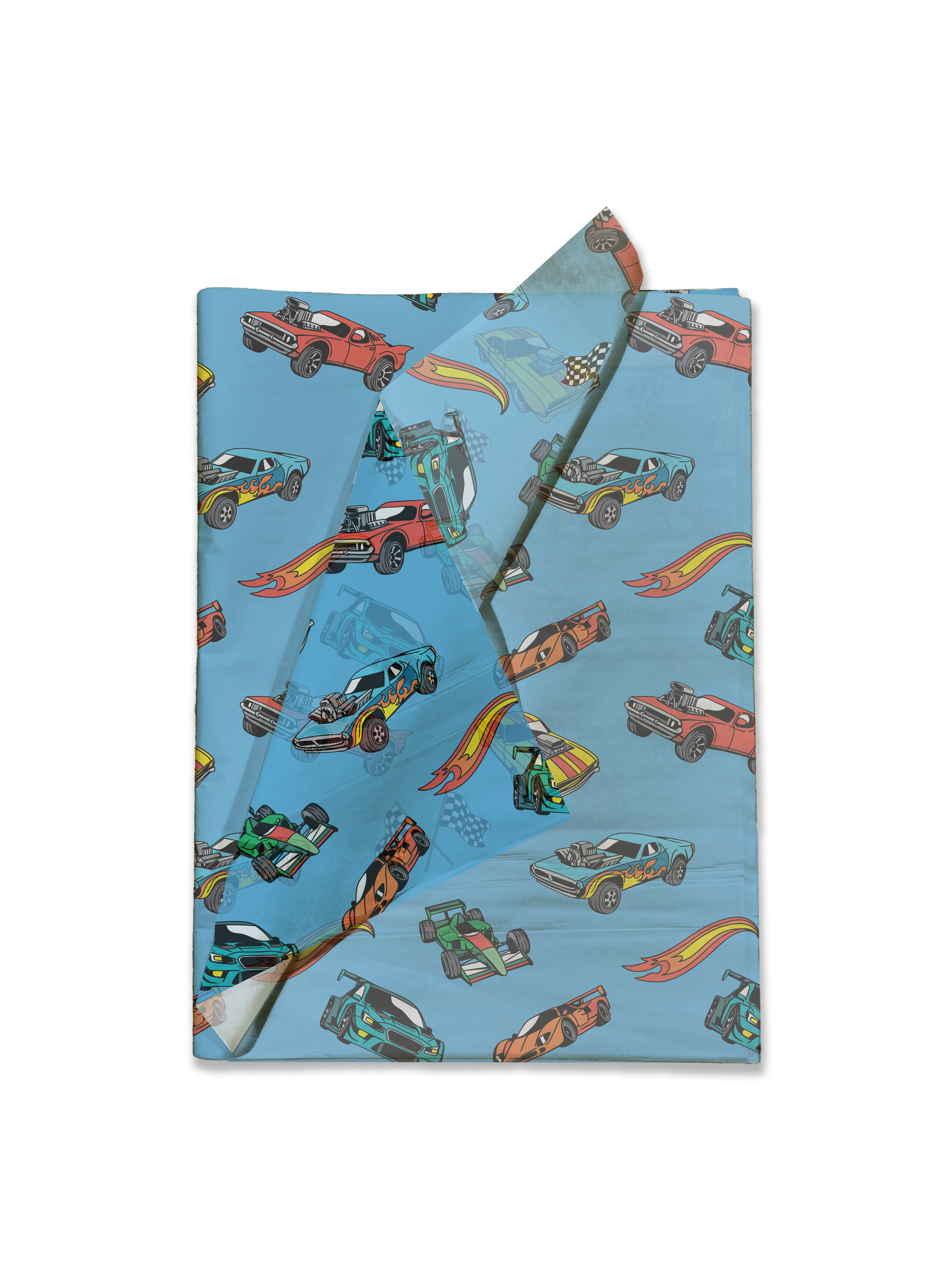 Race Cars 20x30 Tissue Paper – Gift Wrapping & Boutique Packaging