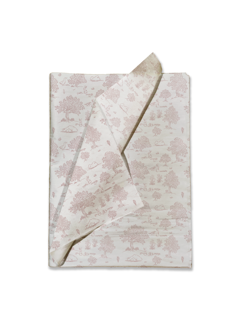 Pink Toile Designer Tissue Paper for Gift Bags