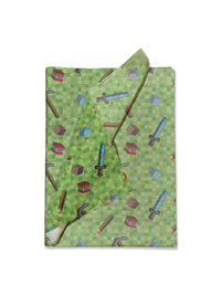 Mining Pixel Game 20x30 Tissue Paper – Gift Wrapping & Boutique Packaging