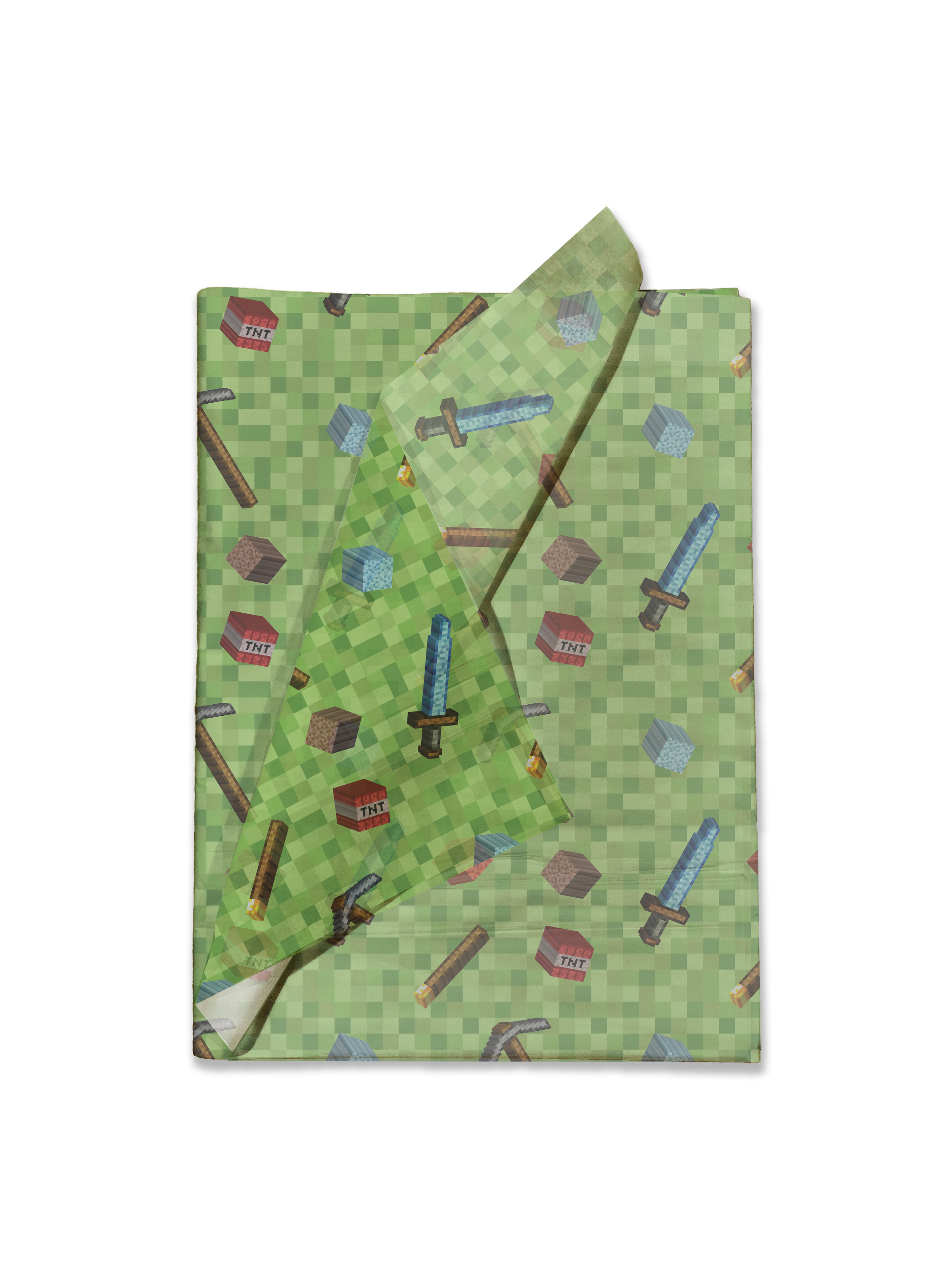 Mining Pixel Game 20x30 Tissue Paper – Gift Wrapping & Boutique Packaging