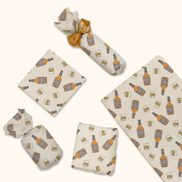 Whiskey Glass Tissue Paper – 20 x 30 Cocktail Gift Wrap Tissue Paper