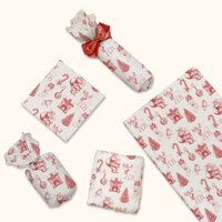 Vintage Christmas Toile Tissue Paper – 20 x 30 Holiday Gift Wrap Tissue Paper