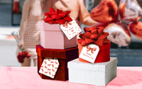 Valentine's Day Bows Assortment Gift Tags