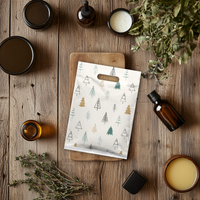 9x12 Fir Trees Poly Merchandise Bags – Retail Bags with Die-Cut Handles (2 Mil)