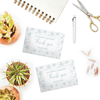 Blue Toile Insert Cards for Business Customers
