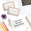 Pink Paisley Insert Cards for Business Customers