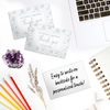 Blue Toile Insert Cards for Business Customers
