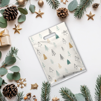 12x15 Fir Trees Designer Poly Plastic Merchandise Bags Premium Printed Bags