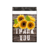 10x13 Sunflower Thank You Poly Mailers Shipping Envelopes Premium Printed Bags - Pro Supply Global