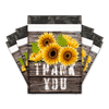 Sunflower Thank you Designer Poly mailers bags Pro supply Global