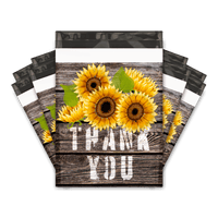 Sunflower Thank you Designer Poly mailers bags Pro supply Global