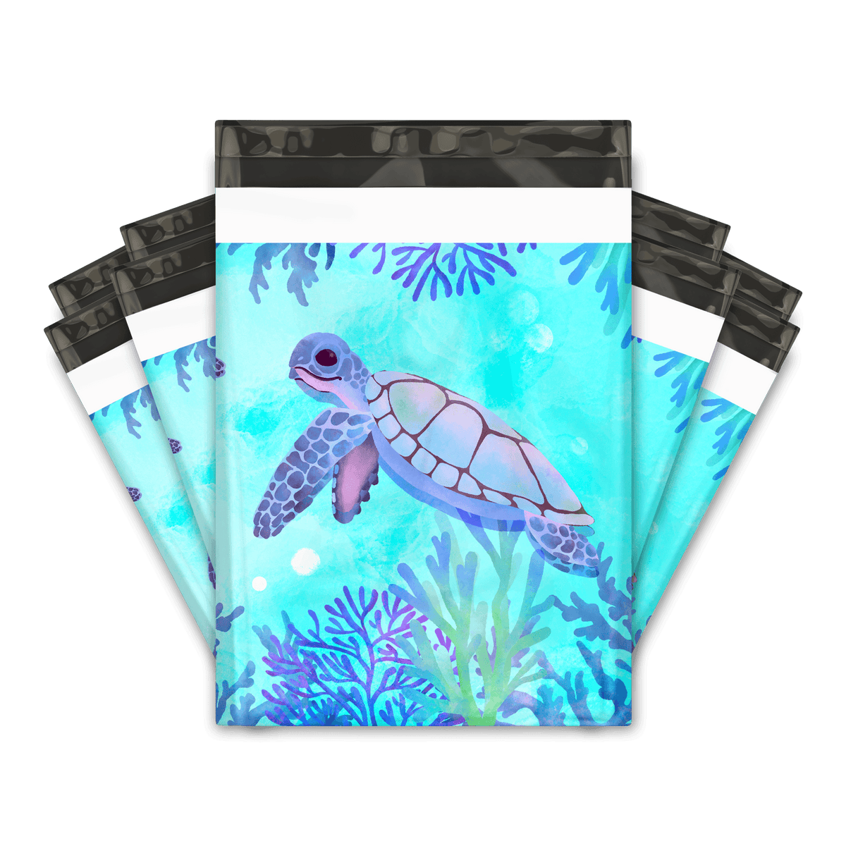  Sea Turtle Poly Mailers Shipping Envelopes Premium Printed Bags