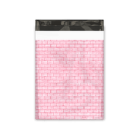 10x13 Pink Bricks Poly Mailers Shipping Envelopes Premium Printed Bags - Pro Supply Global