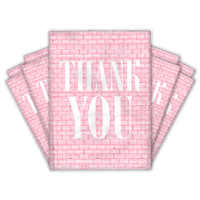  Pink Bricks Designer Poly Mailers Shipping Envelopes Premium Printed Bags