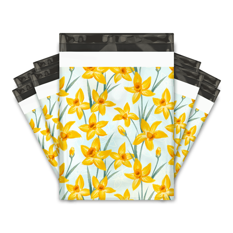 Daffodil Designer Poly Mailers Shipping Envelopes Premium Printed Bags