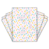 Multiple 10x13 Confetti Themed Poly Mailers Back Side