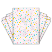 Multiple 10x13 Confetti Themed Poly Mailers Back Side