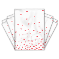  Fading Hearts Designer Poly Mailers Shipping Envelopes Premium Printed Bags