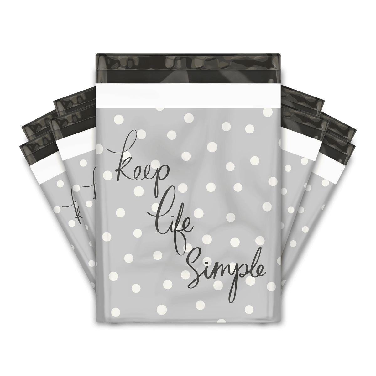 Polka Dots Designer Poly Mailers Shipping Envelopes Premium Printed Bags