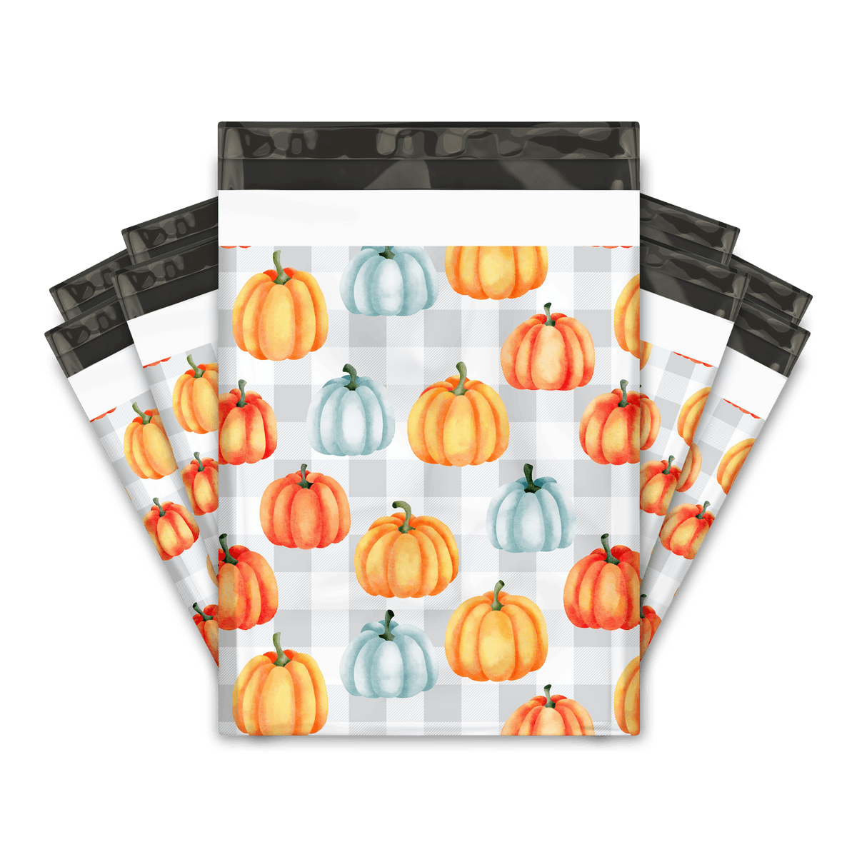 10x13 Pumpkins Designer Poly Mailers Shipping Envelopes Premium Printed Bags Pro Supply Global