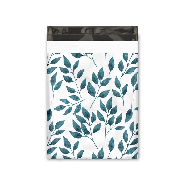10x13 Teardrop Leaves Designer Poly Mailers Shipping Envelopes Premium Printed Bags - Pro Supply Global
