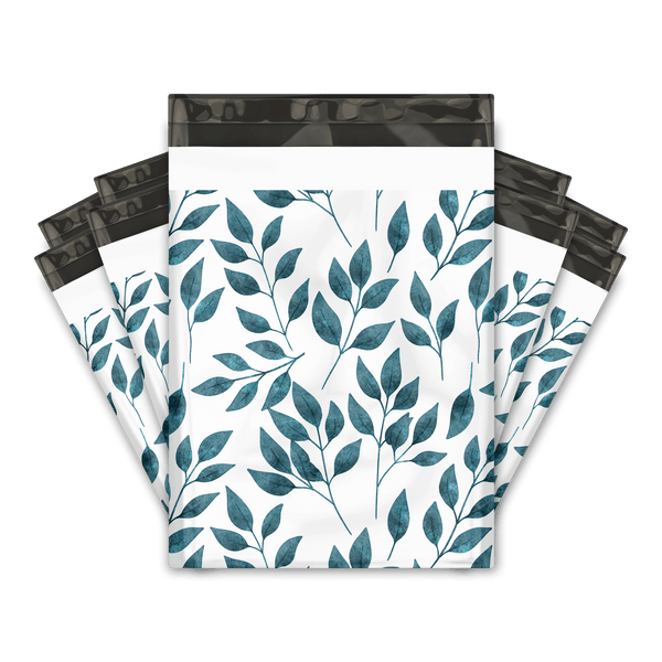 Teardrop Leaves Designer Poly Mailers Shipping Envelopes Premium Printed Bags