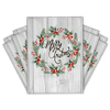 Multiple 10x13 Christmas Wreath Themed Poly Mailers